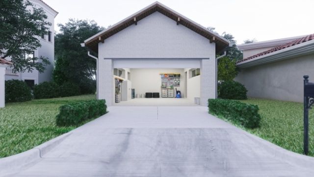 What are the pros and cons of a concrete driveway?